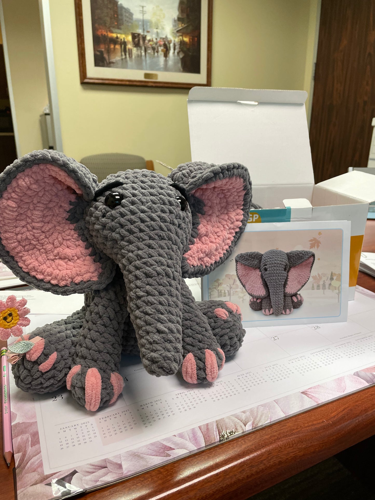 Handmade Crochet Elephant